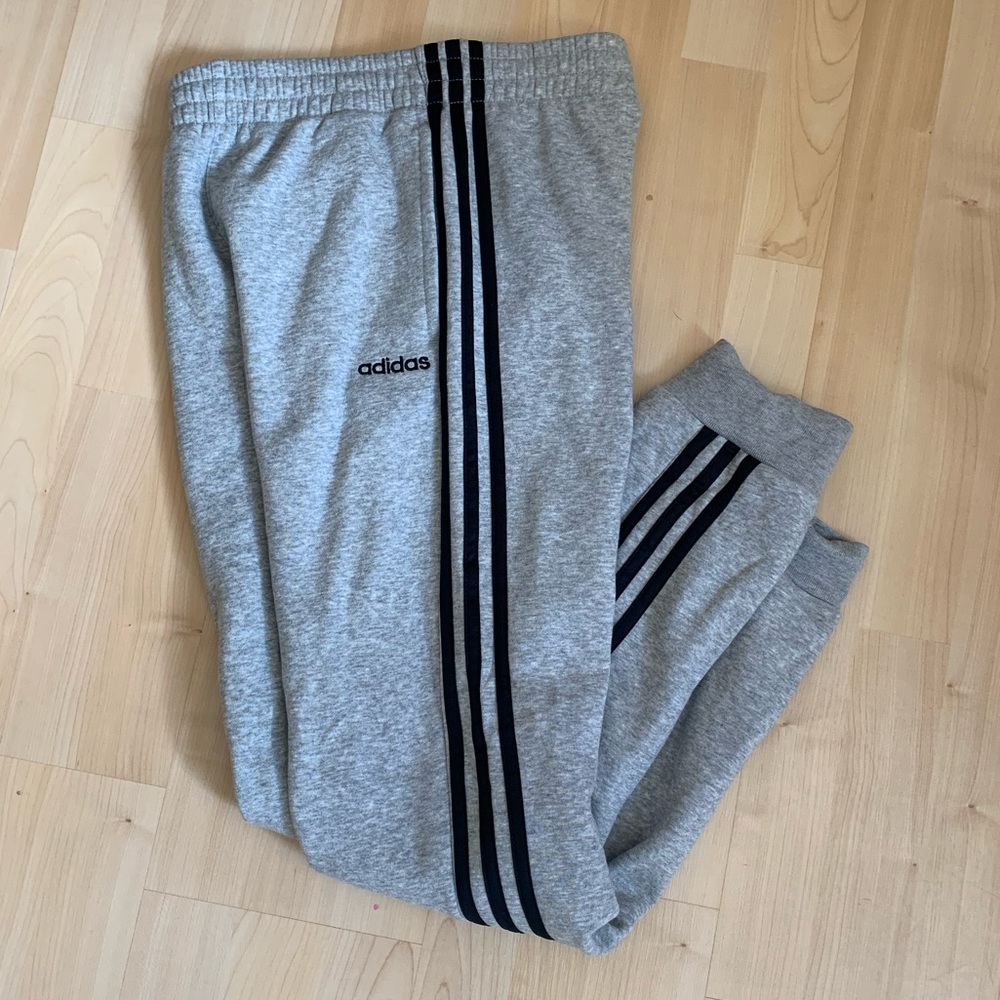 Gray adidas sweatpants